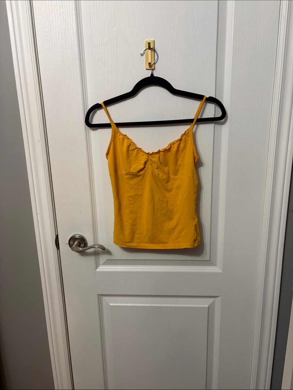 H&M Mustard Yellow Spaghetti-Strap Tank Top